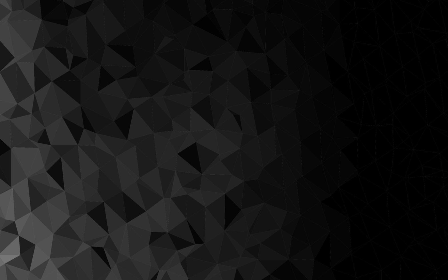 Dark Silver, Gray vector shining triangular pattern.