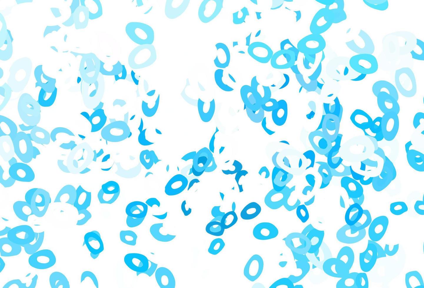 Fondo de vector azul claro, amarillo con burbujas.