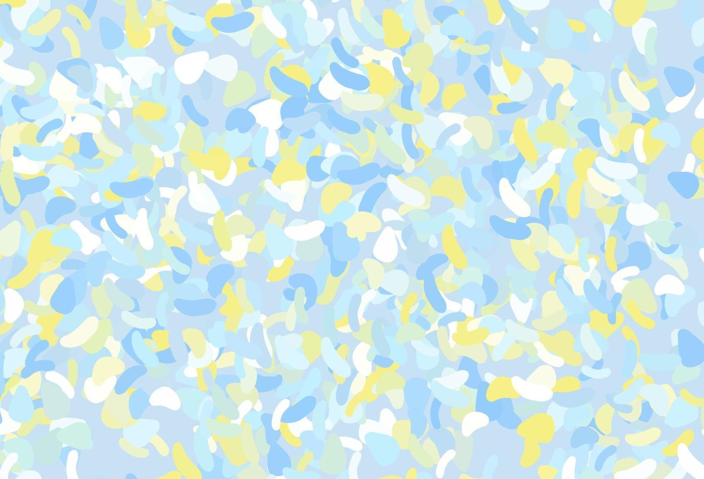 Light Blue, Yellow vector background with abstract forms.