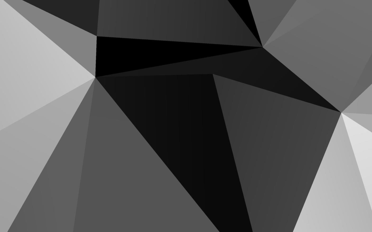 plata oscura, vector gris brillante fondo triangular.