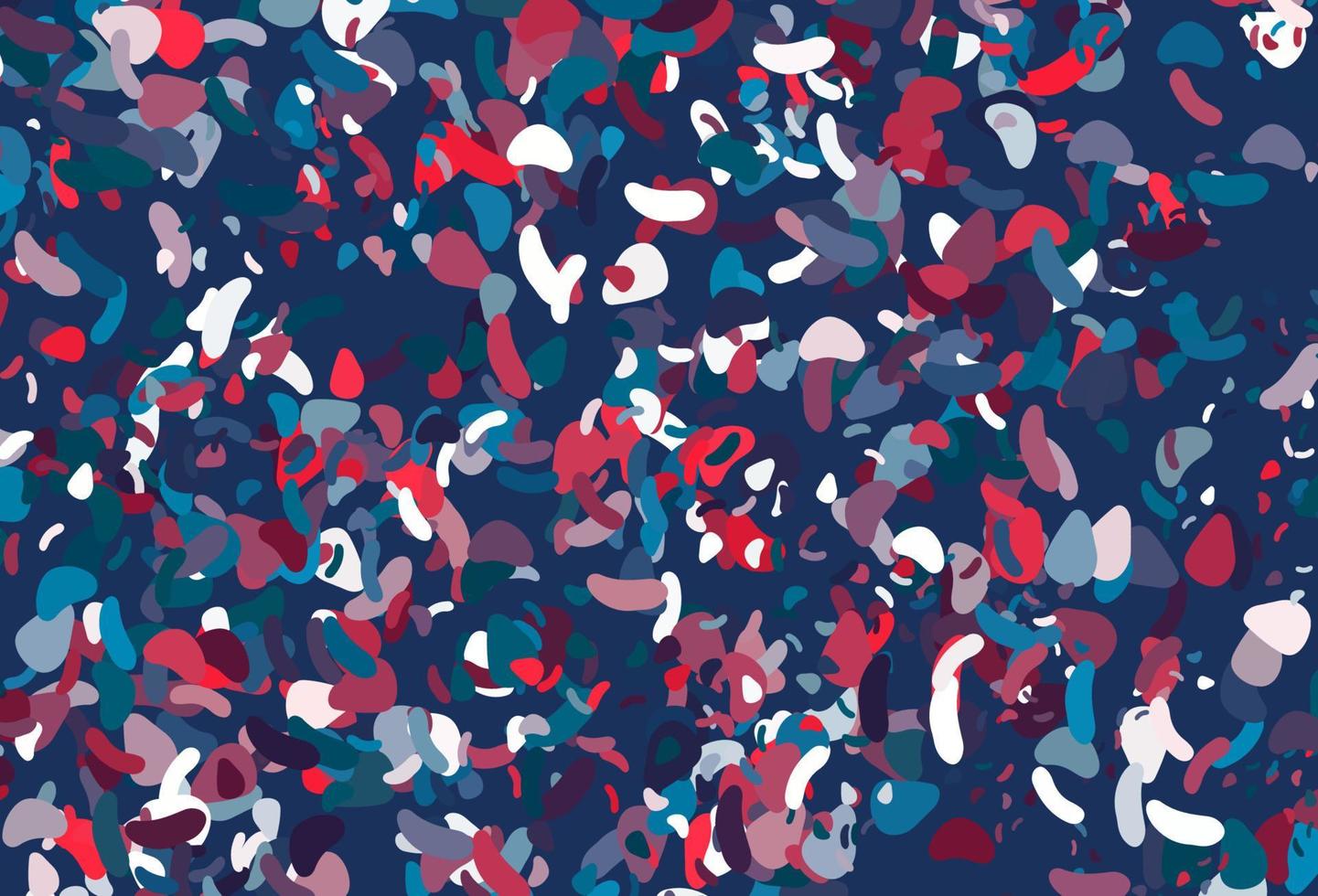 Light Blue, Red vector background with abstract forms.