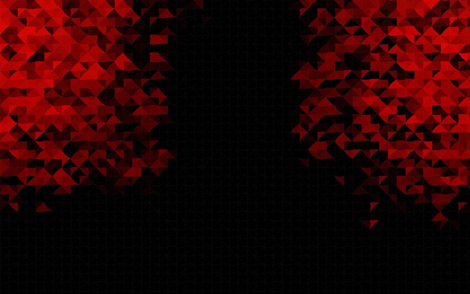 plantilla de vector rojo oscuro con cristales, triángulos.