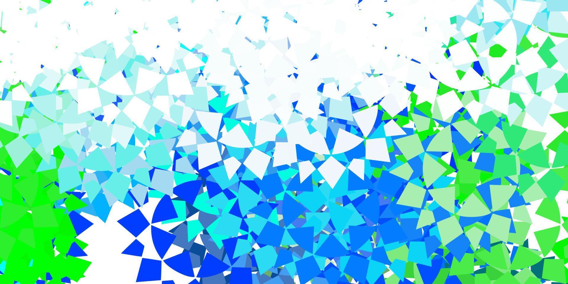 Light blue vector background with triangles.