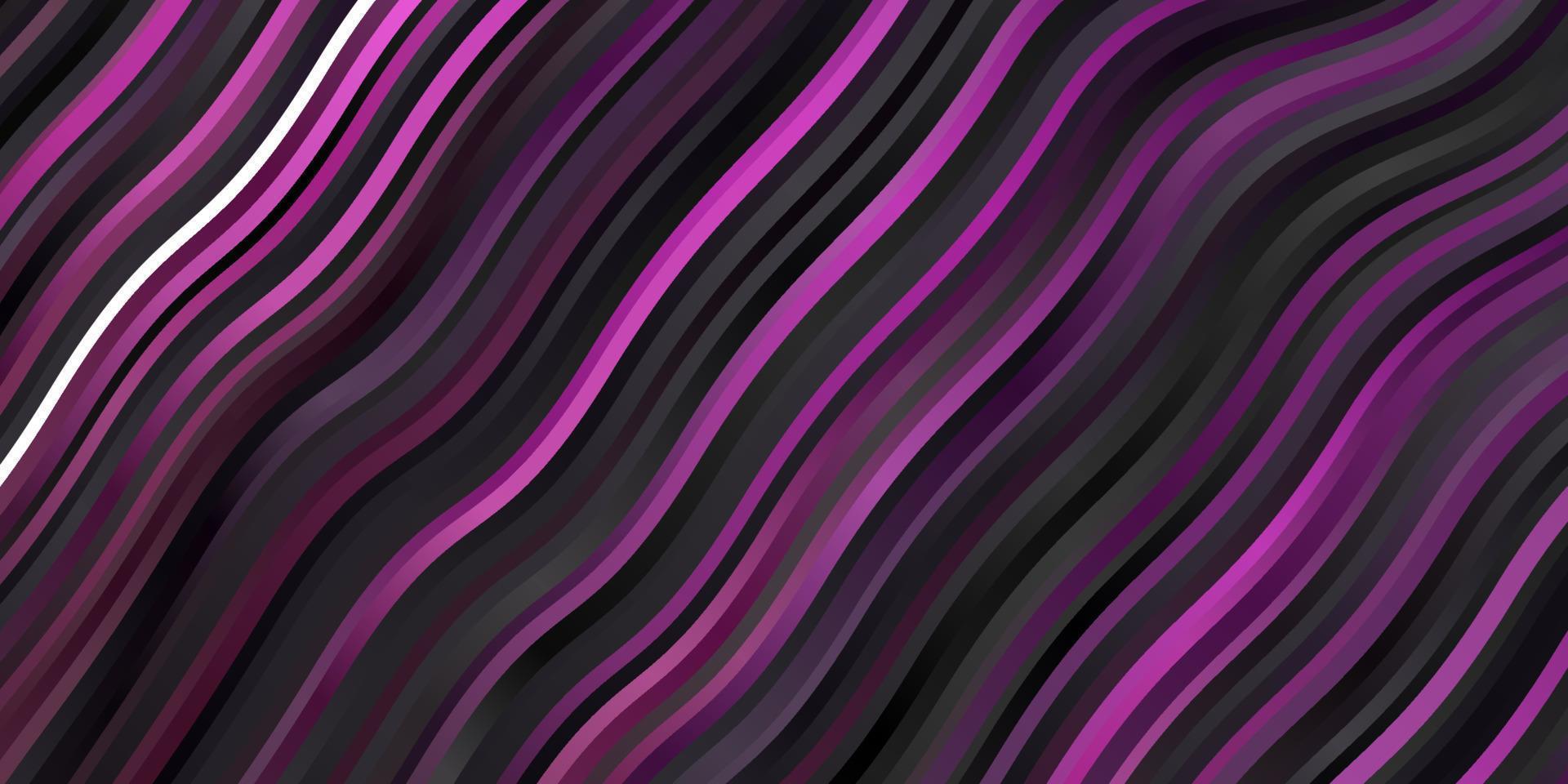 Dark Purple vector backdrop with bent lines.