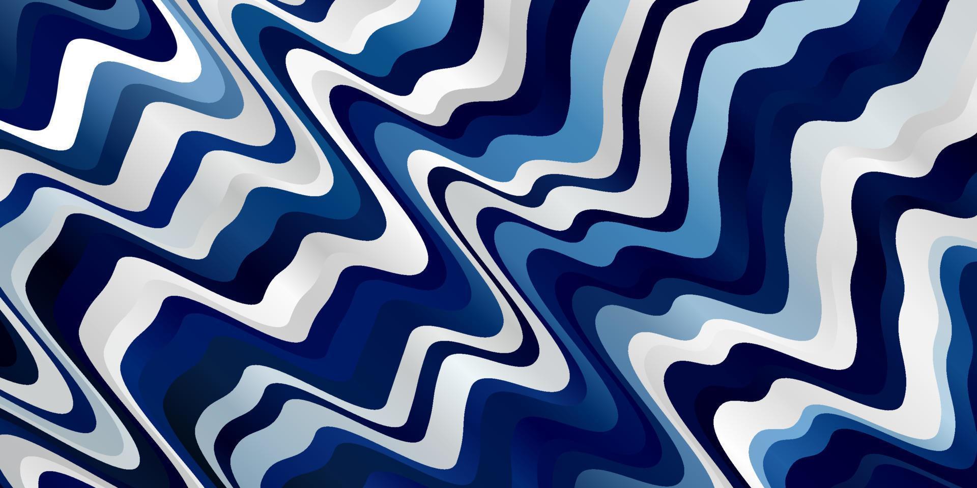 Telón de fondo de vector azul claro con líneas dobladas.
