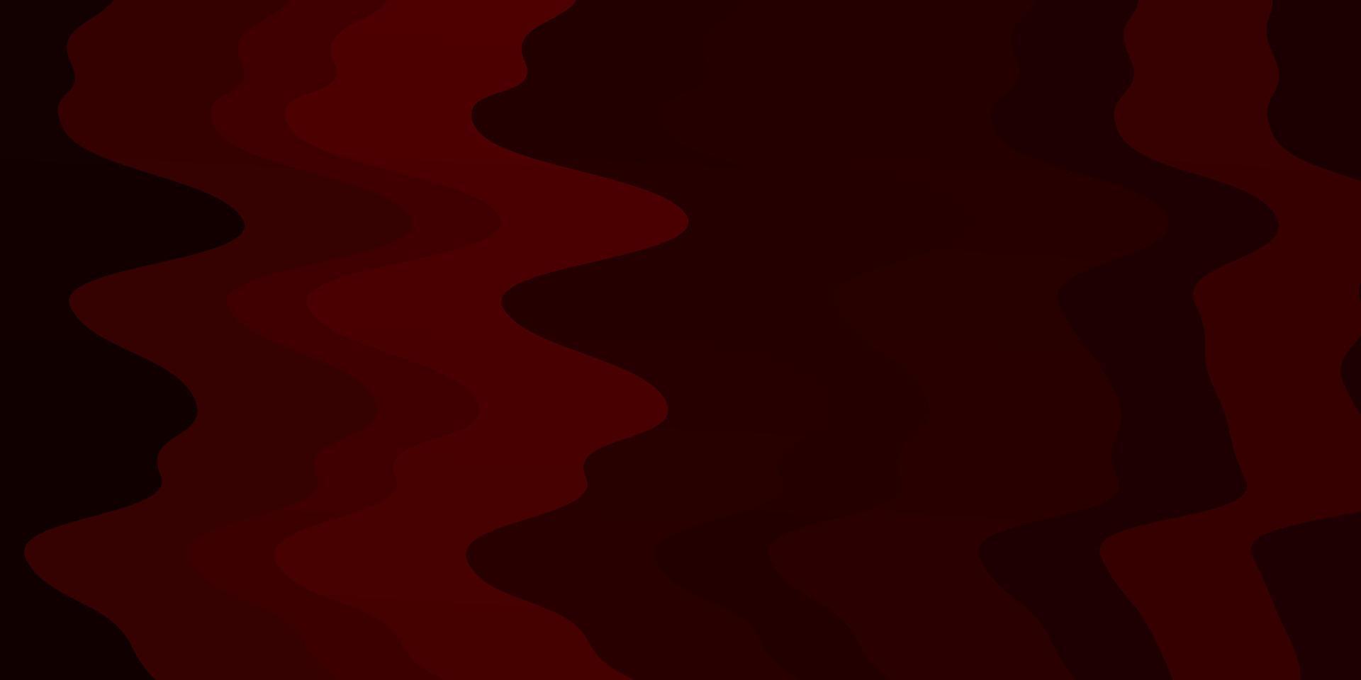 Fondo de vector rojo oscuro con curvas.