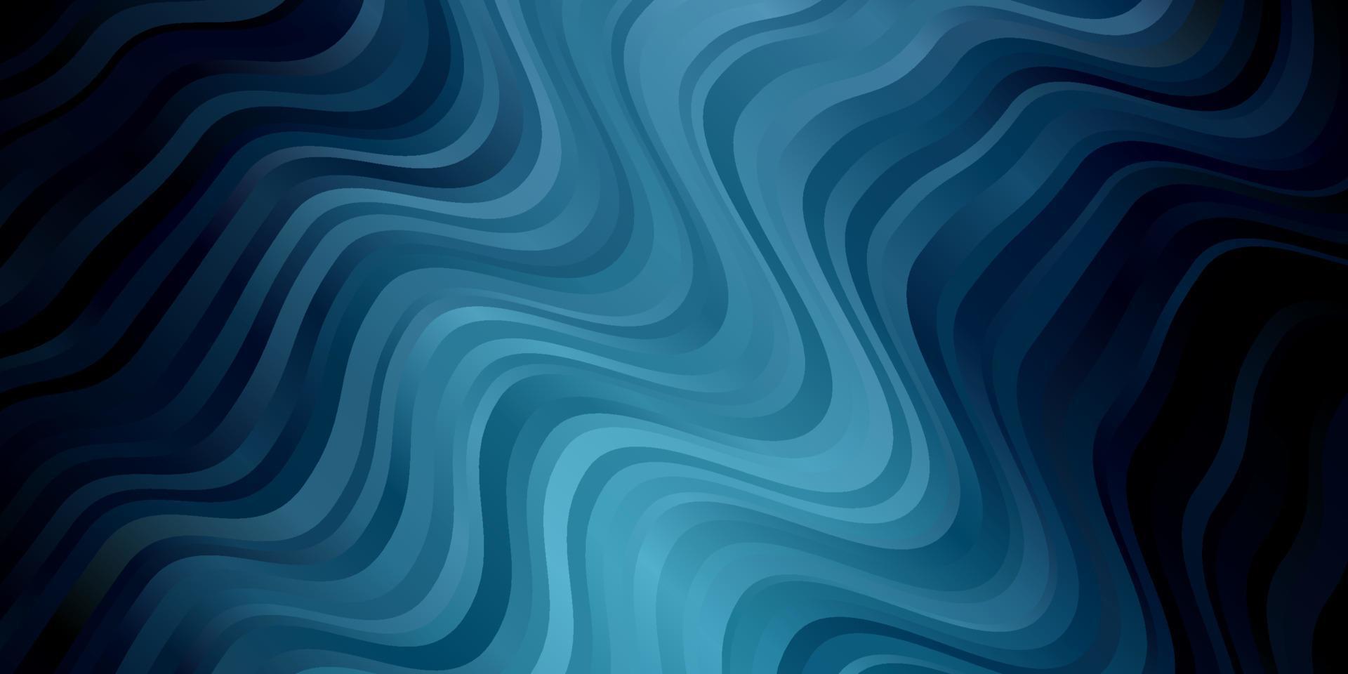 Light BLUE vector background with bent lines.