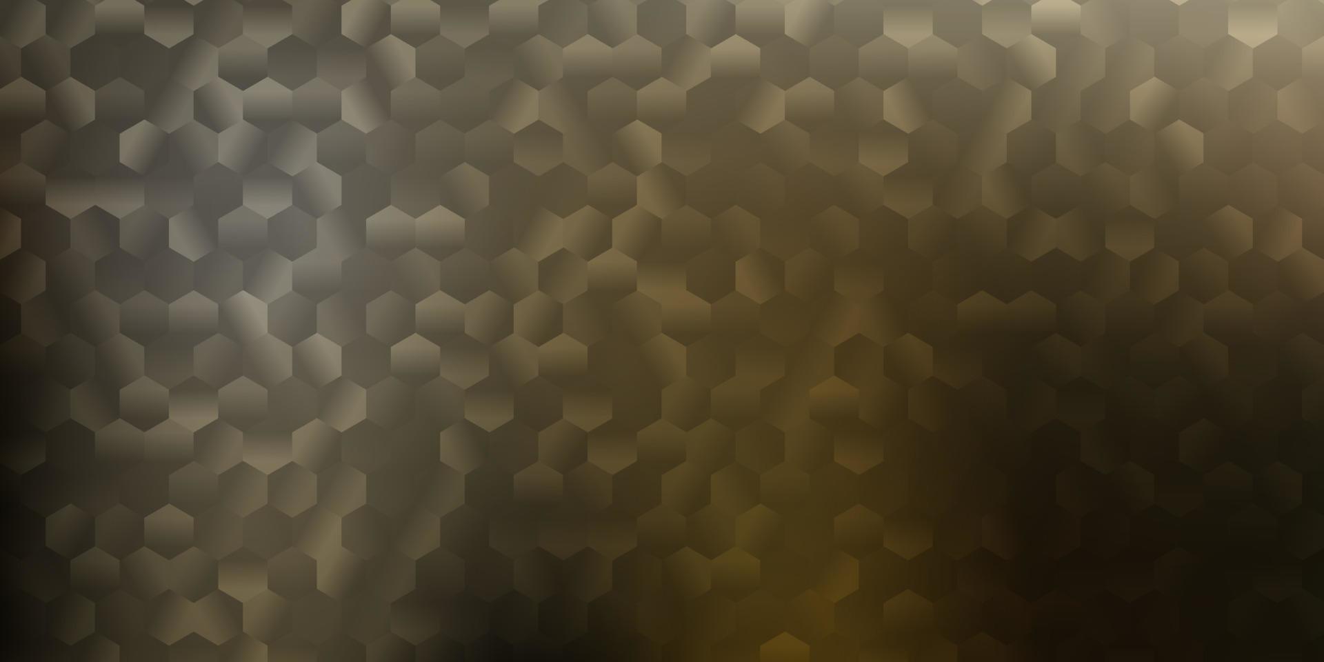 patrón de vector gris claro con hexágonos.
