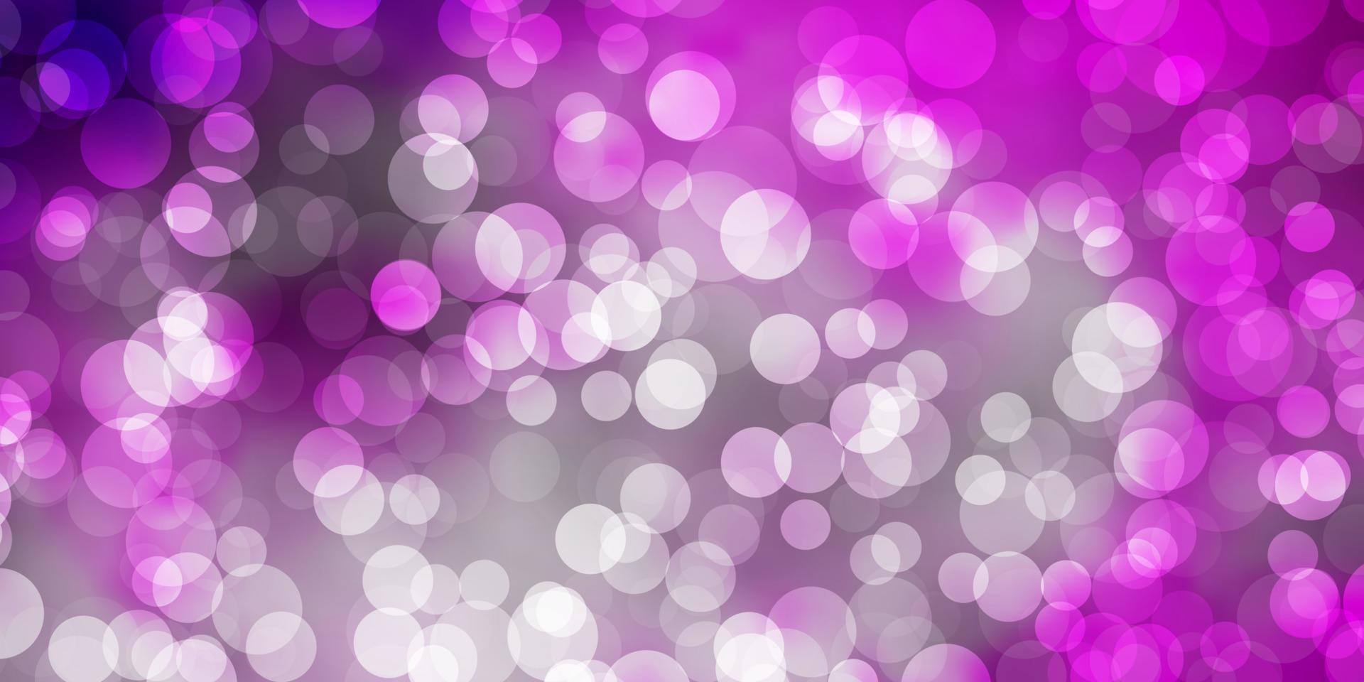 Light Purple, Pink vector template with circles.