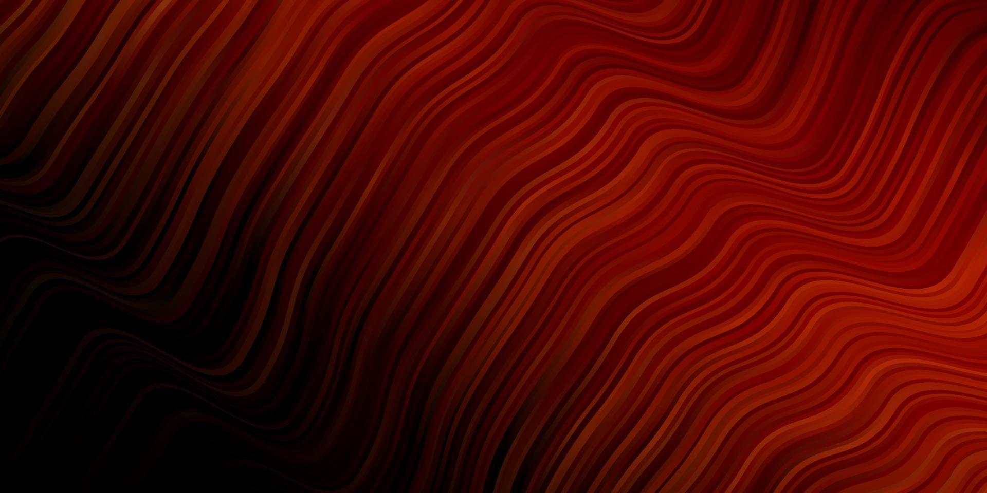 Dark Red vector background with wry lines.