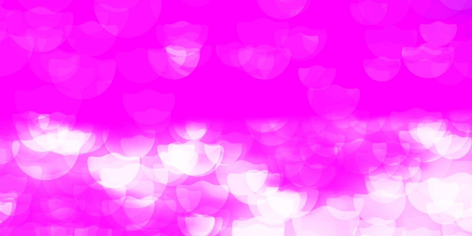 Light Purple vector pattern with spheres.