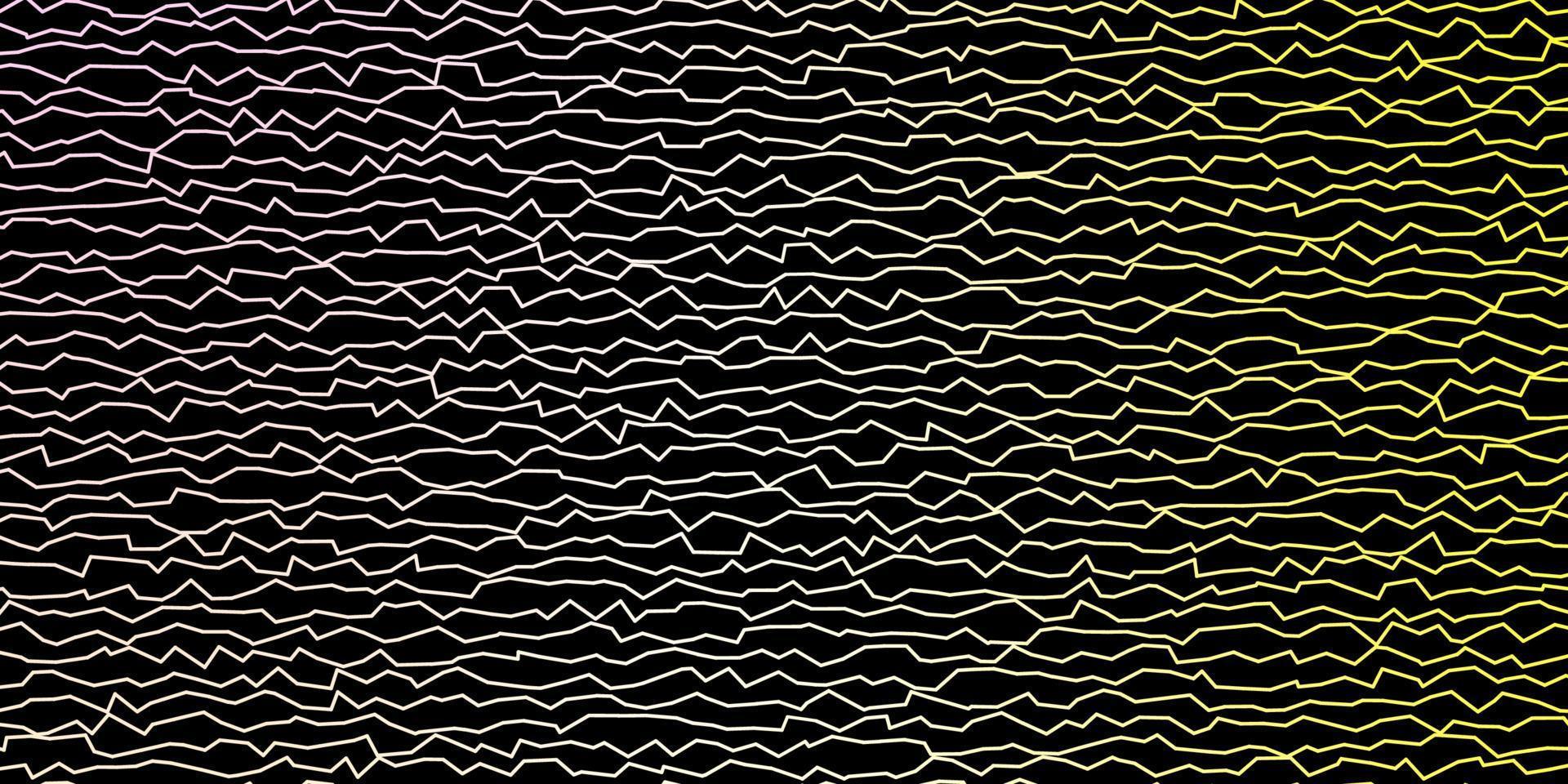 Dark Pink, Yellow vector layout with wry lines.