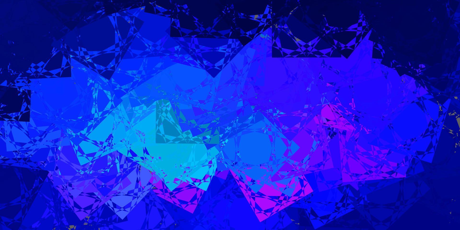 Light Blue, Red vector pattern with polygonal shapes.