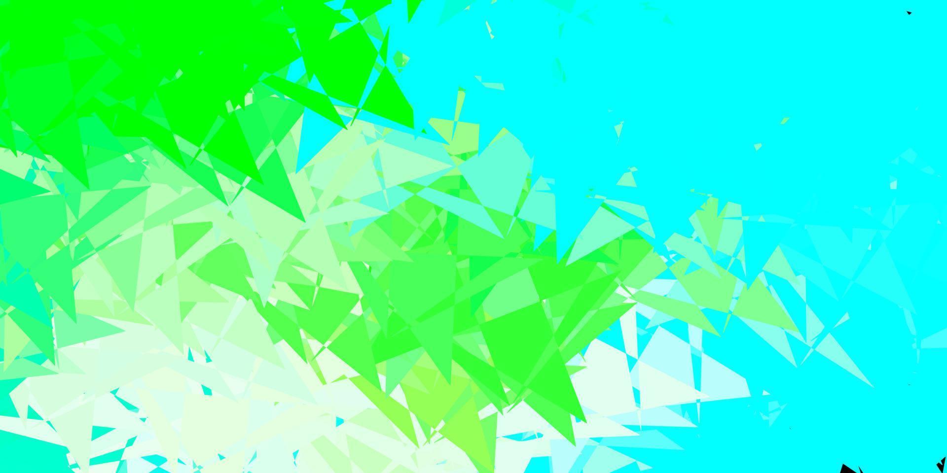 Light green vector background with triangles.