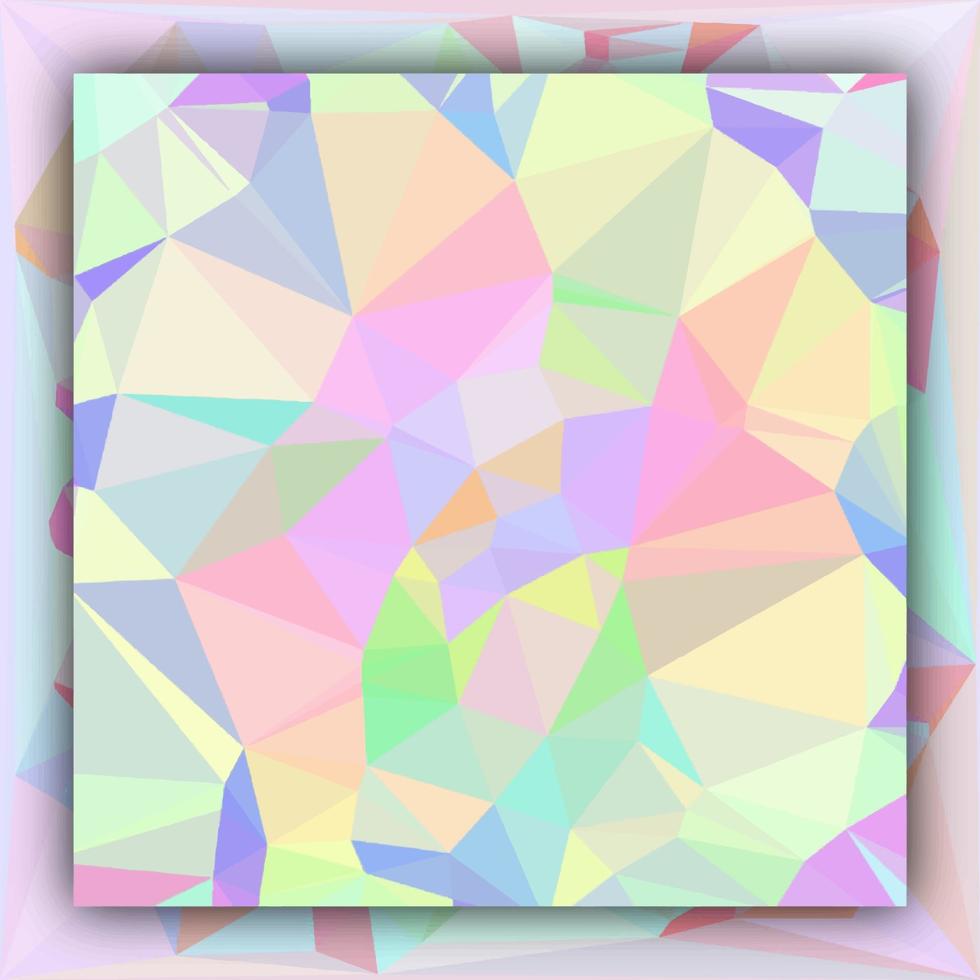 Abstract rainbow background consisting of colored triangles vector