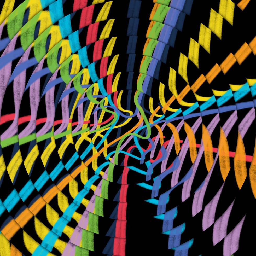 Moving colorful lines of abstract background vector
