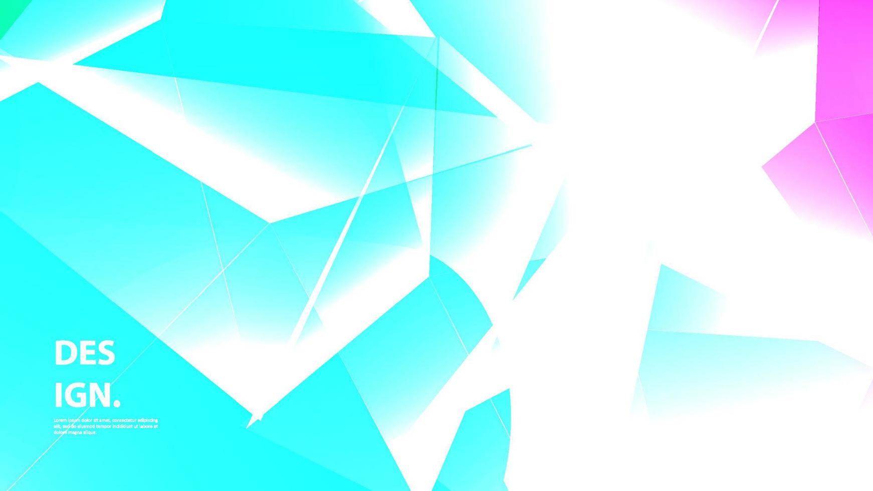Abstract gradient triangle shape background vector