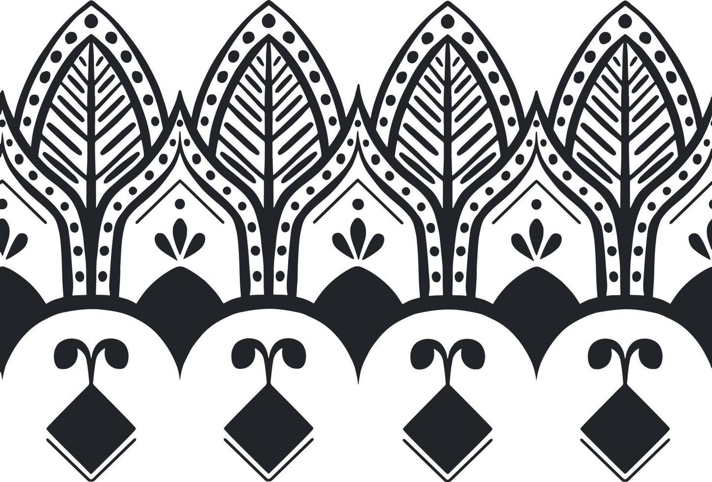 pattern ethnic motifs geometric seamless textile ornament vector