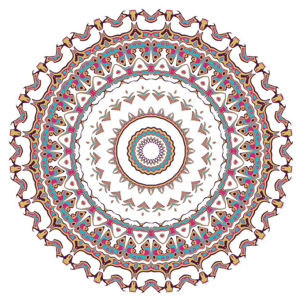 Mandala pattern decoration png