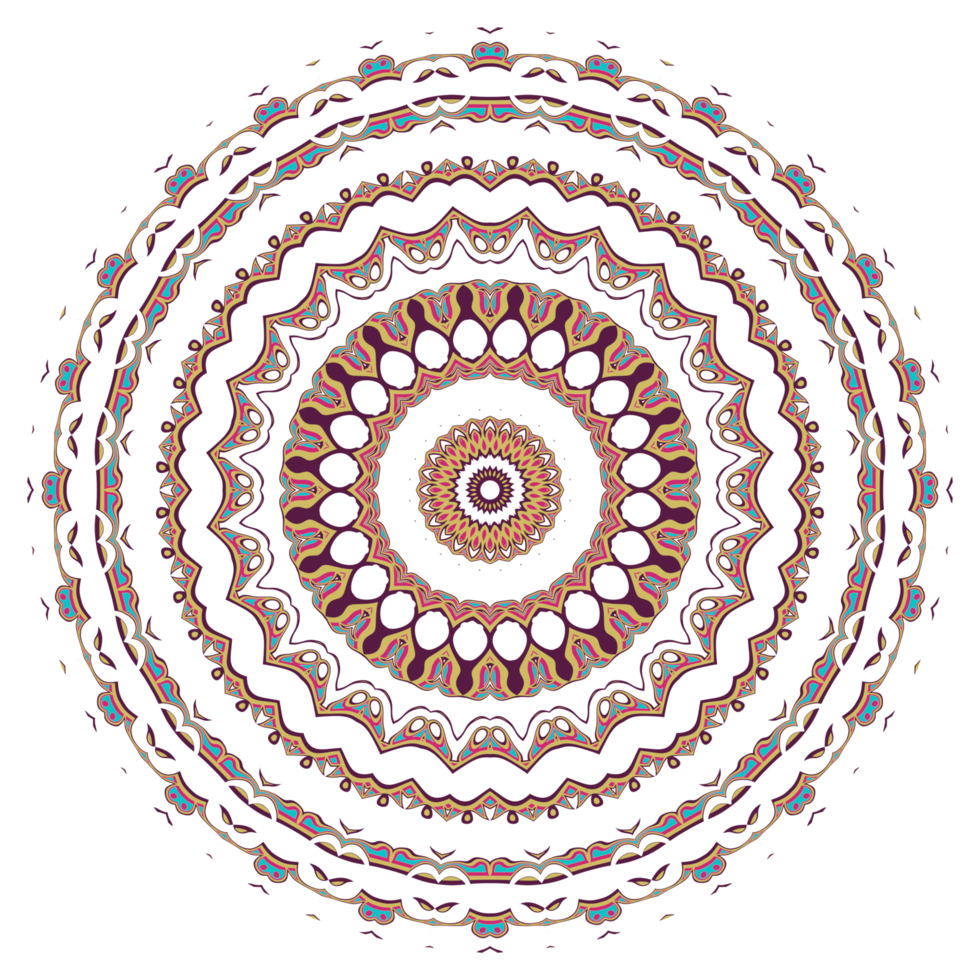 Mandala pattern decoration png