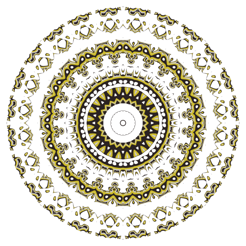 mandala mönster prydnad png