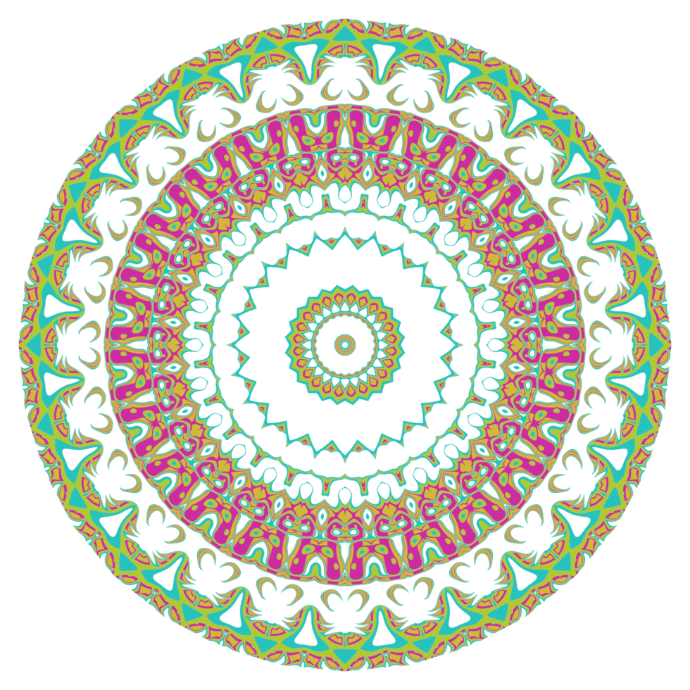 Mandala circle pattern png