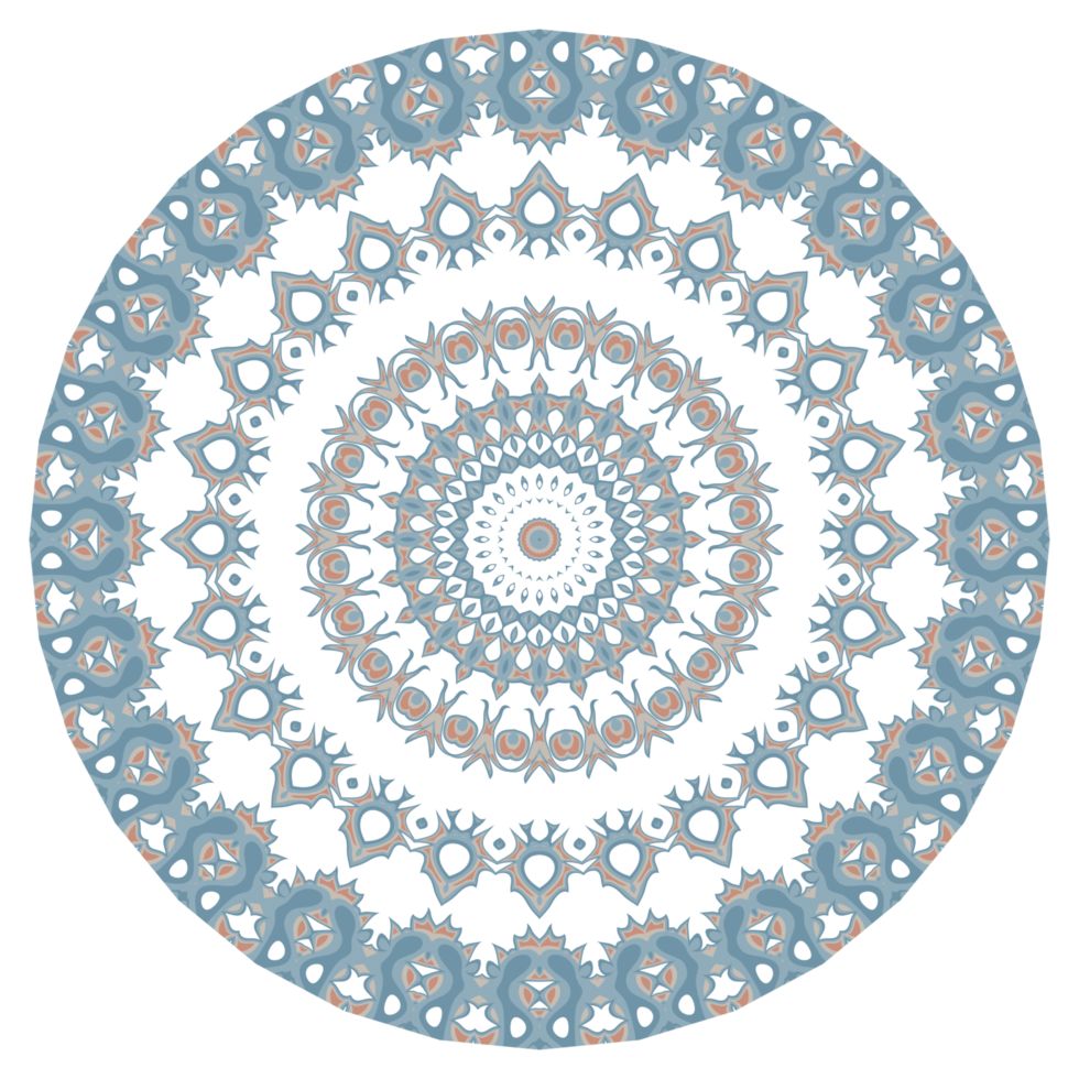 patrón de círculo de mandala png