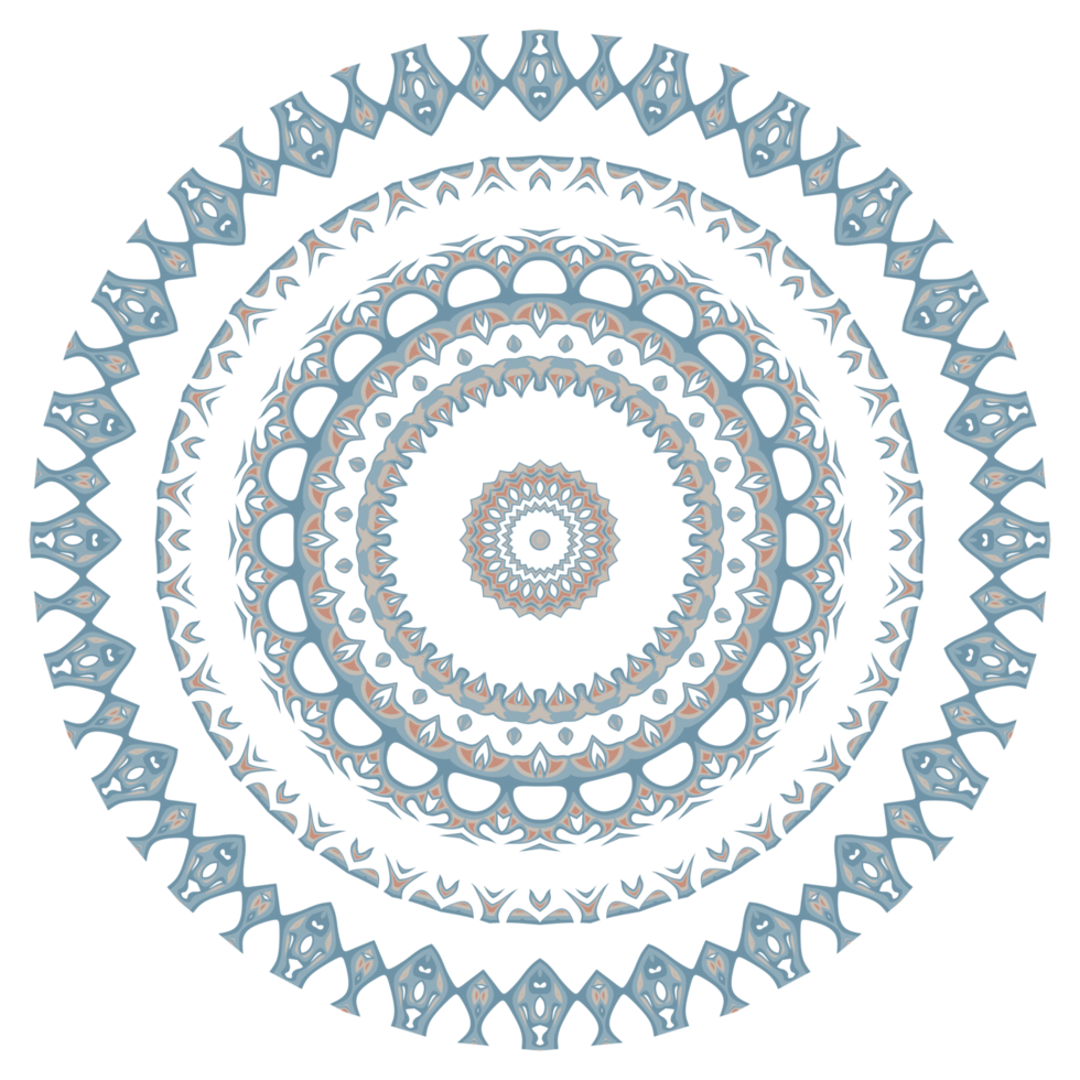 padrão de círculo de mandala png