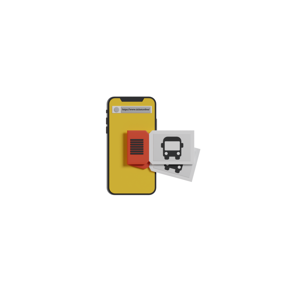 3D Isolated Order Travel Tickets png