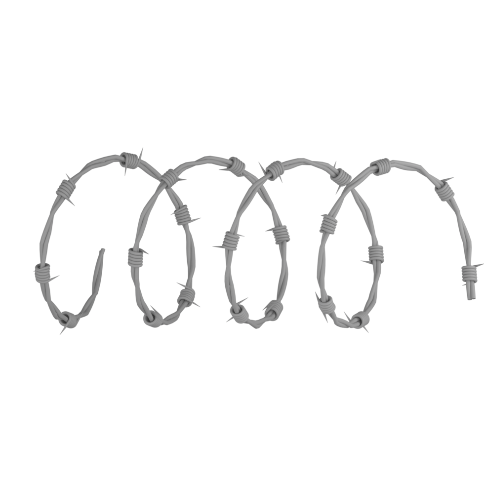 3D Isolated Wire Winding png
