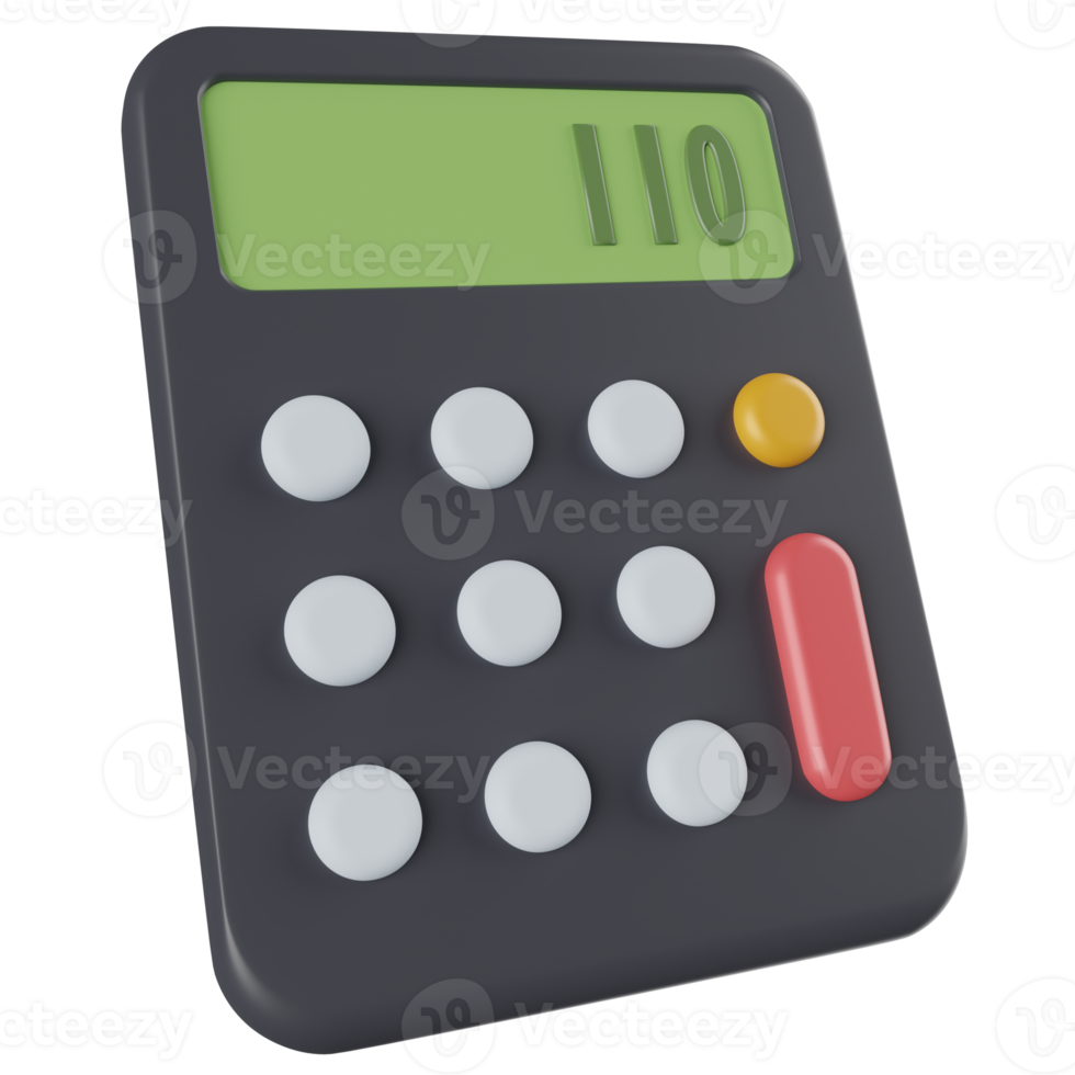 Calculator 3D Illustration png