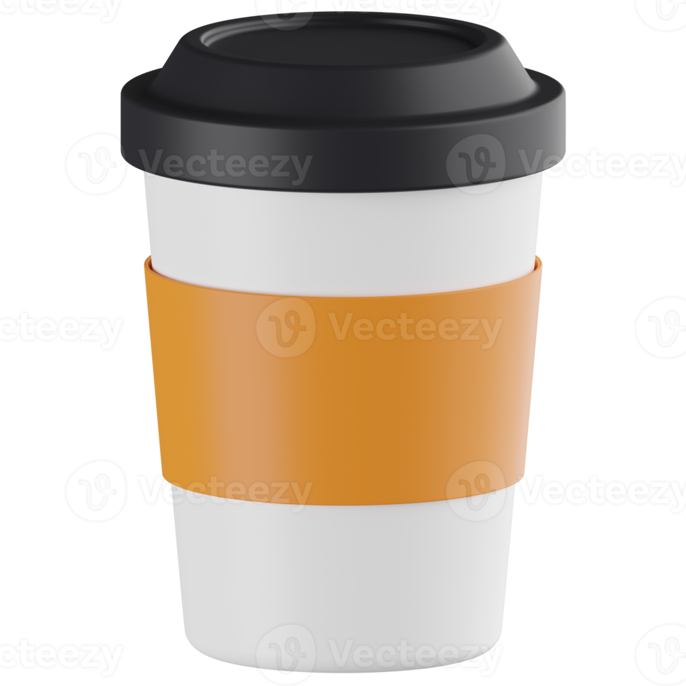 kall kaffe kopp 3d illustration png