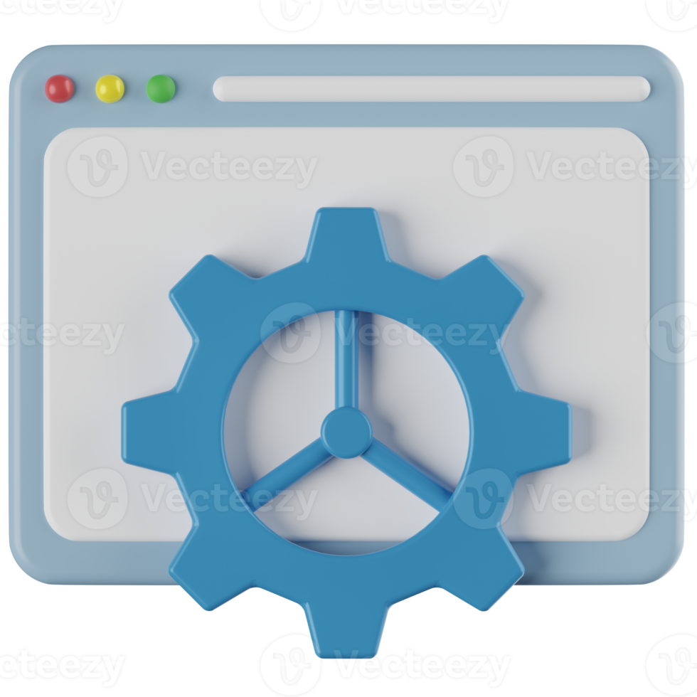 Website Development 3D Illustration png