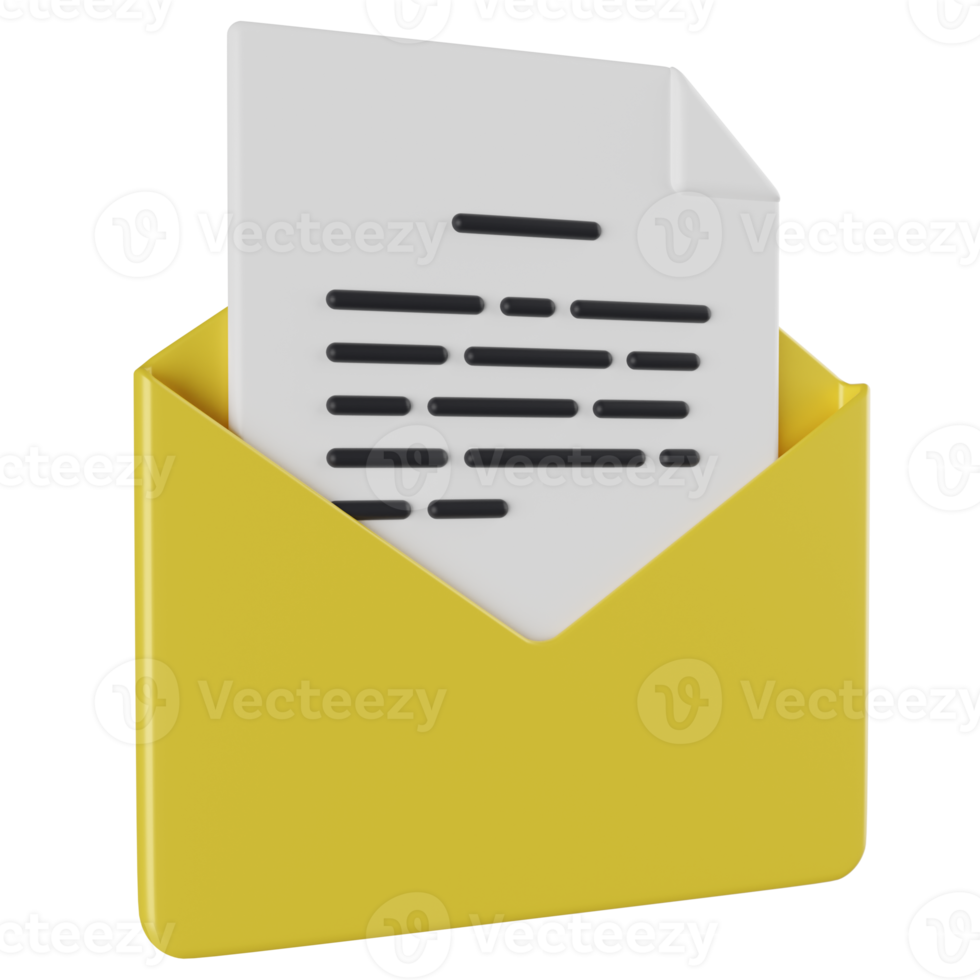 Envelope 3D Illustration png