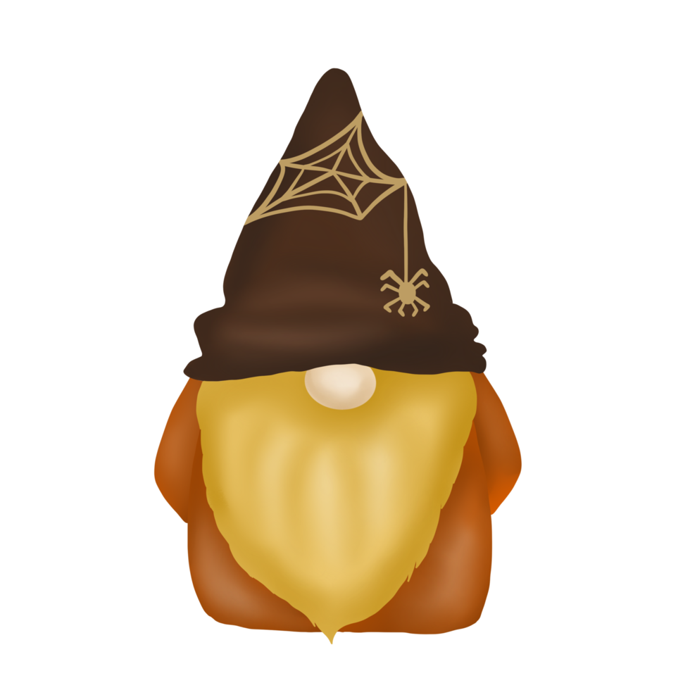 sorcier gnome d'halloween png