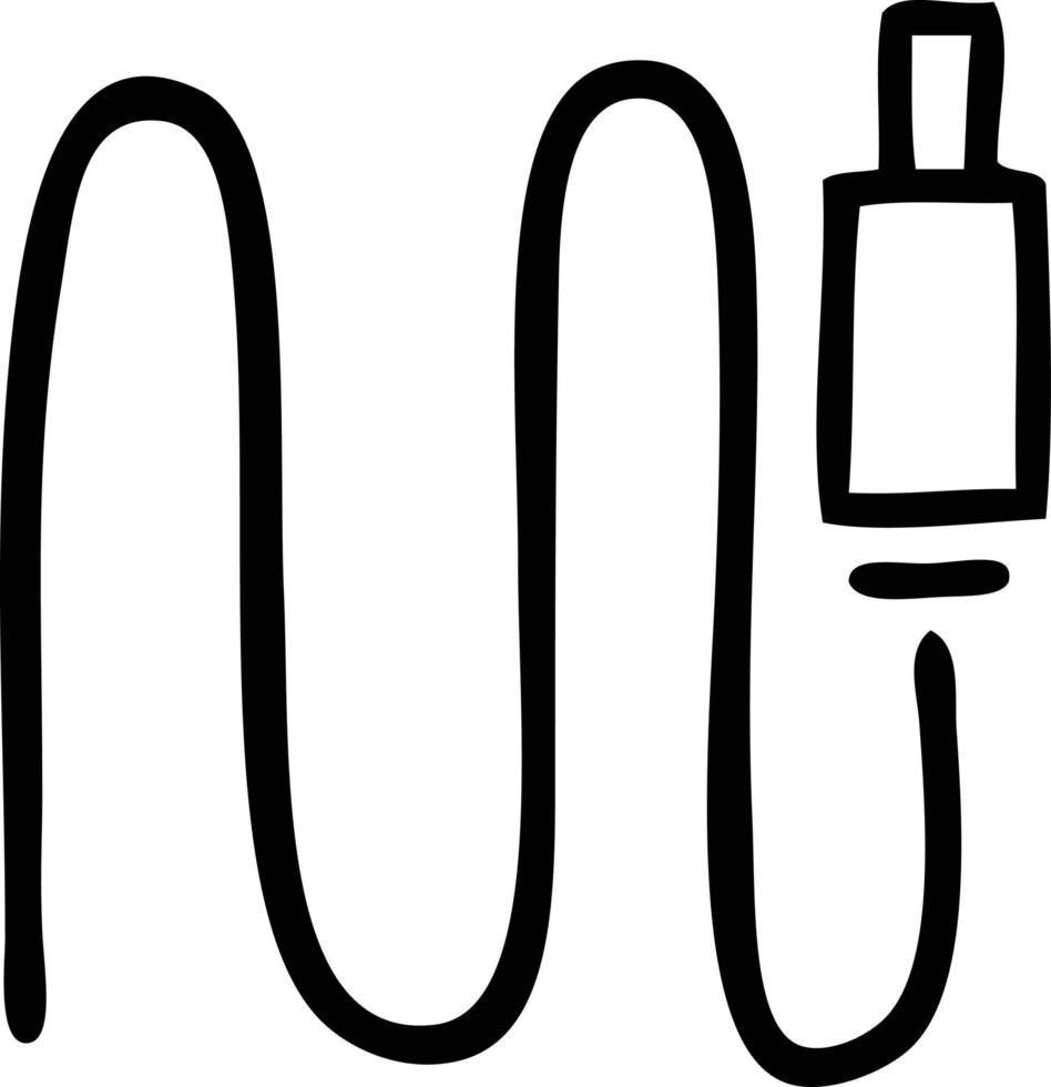 line drawing cartoon audio wire vector