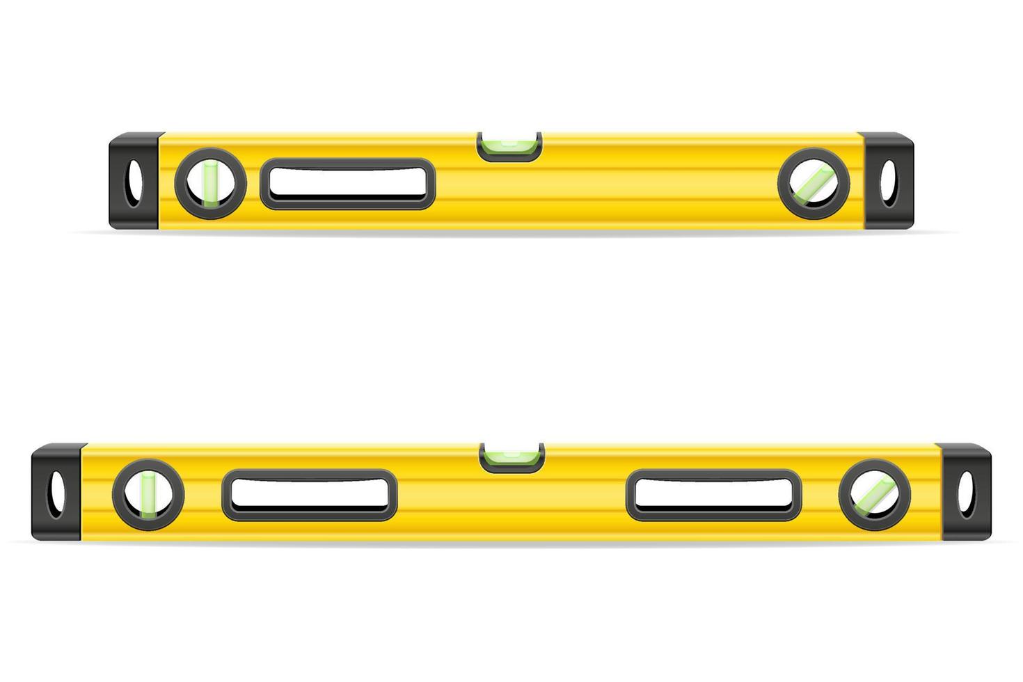 building level measuring device for determining a flat surface vector illustration isolated on white background
