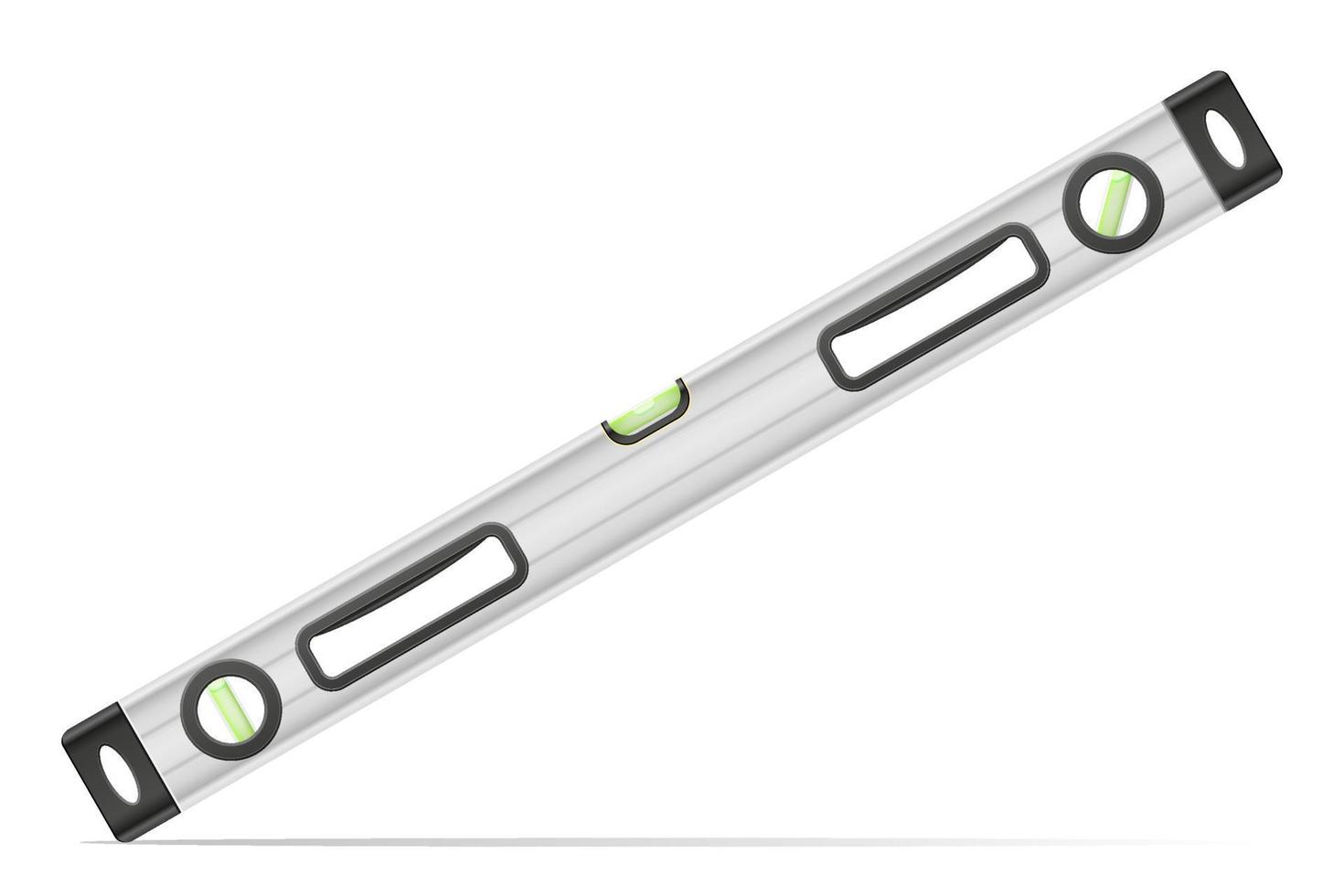 building level measuring device for determining a flat surface vector illustration isolated on white background