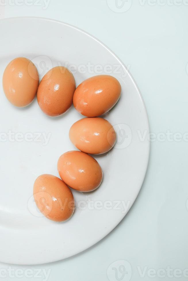 Isolated small group of eggs photo