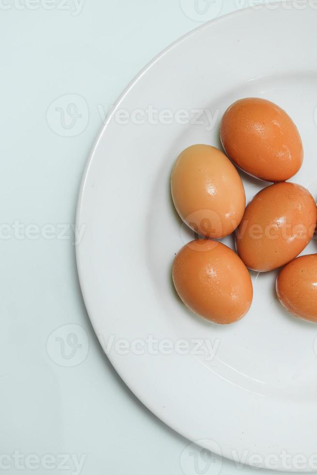 Isolated small group of eggs photo
