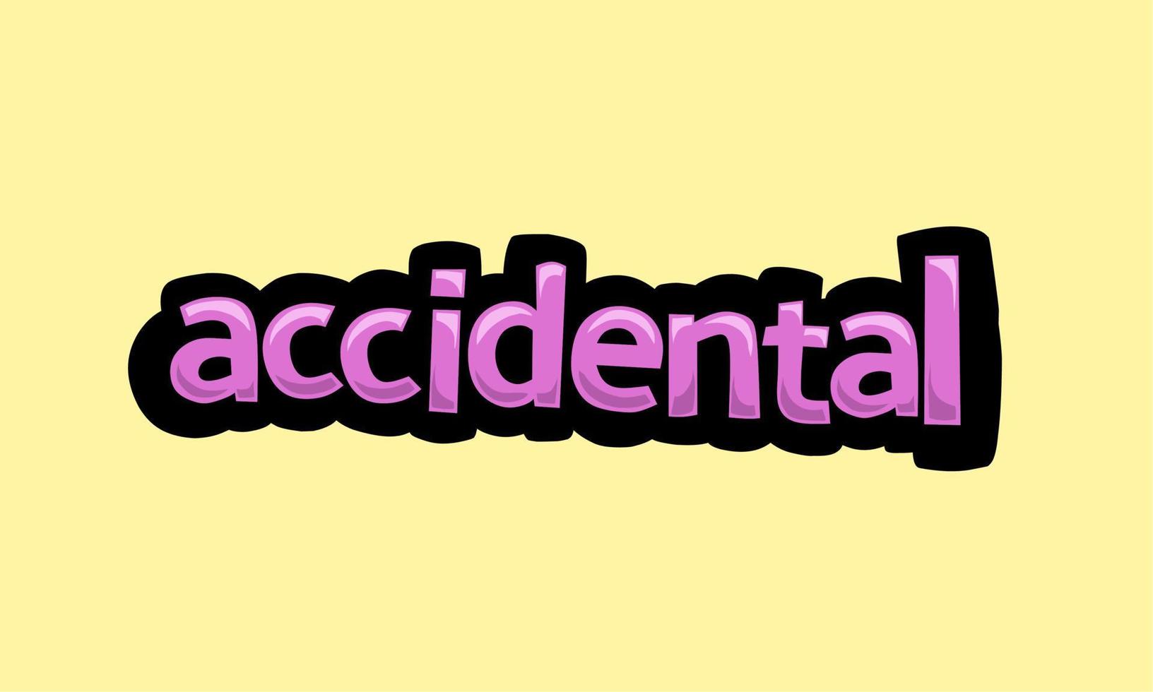 ACCESSORY writing vector design on a yellow background