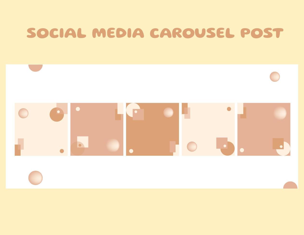 plantilla de publicación de carrusel de redes sociales vector