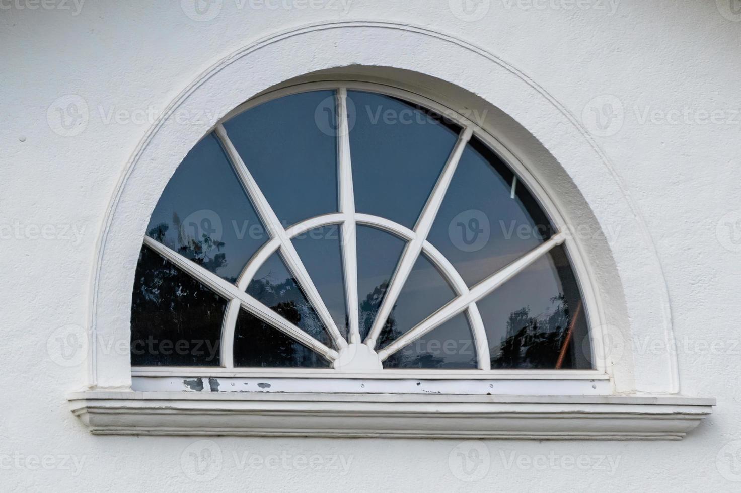 old window in the old house photo