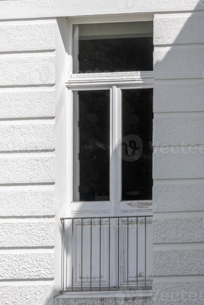 old window in the old house photo