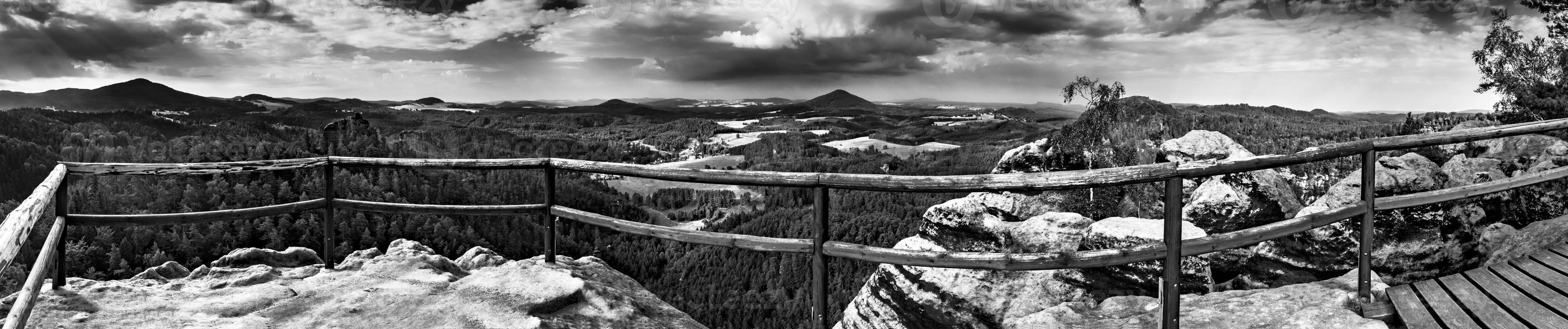 The landscape of Czech Switzerland photo
