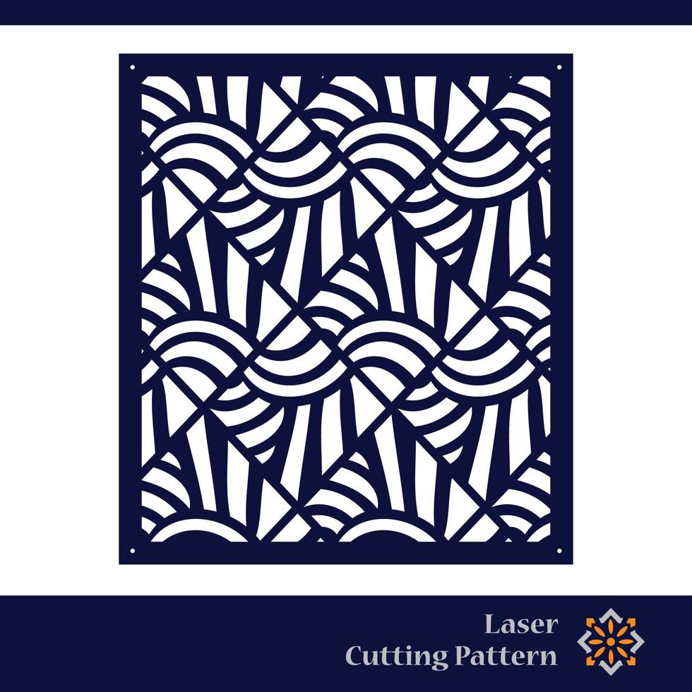 Interior laser cutting design square templates 11506792 Vector Art at
