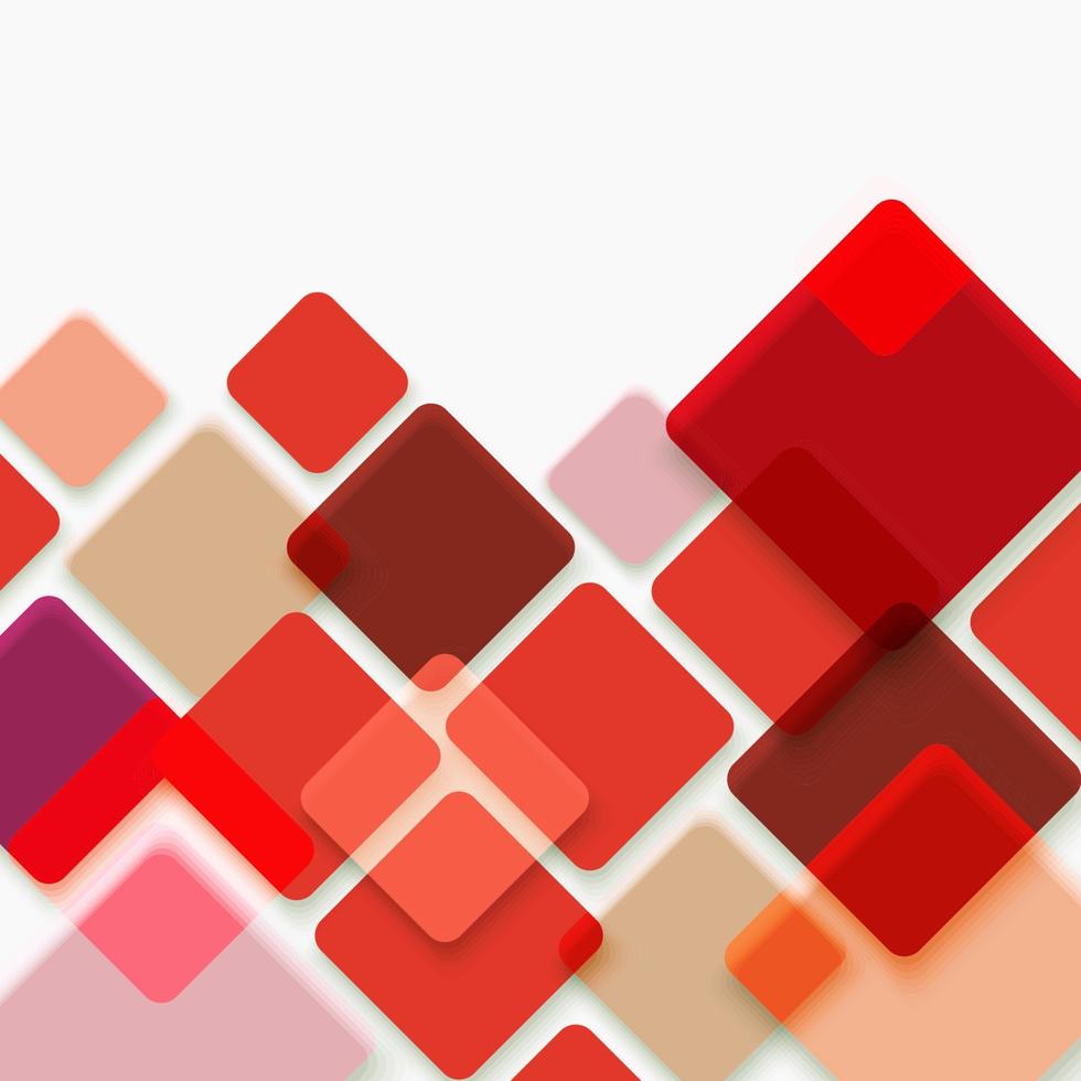 Abstract vector background of red squares. Vector template 11506883