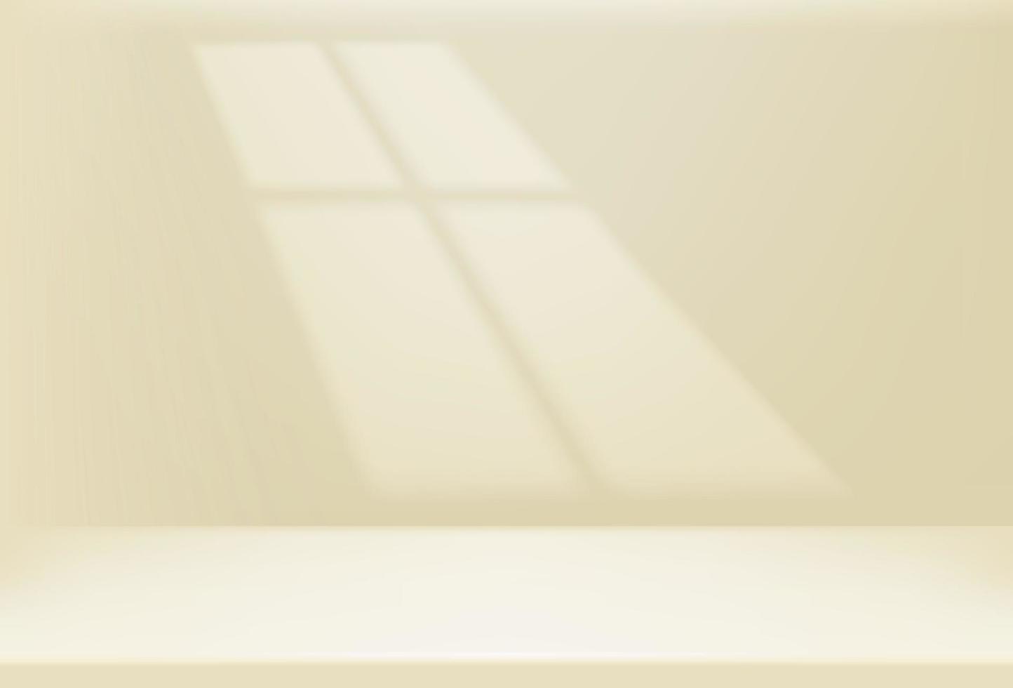 Light of the window on the bright wall. Shadow overlay vector effect
