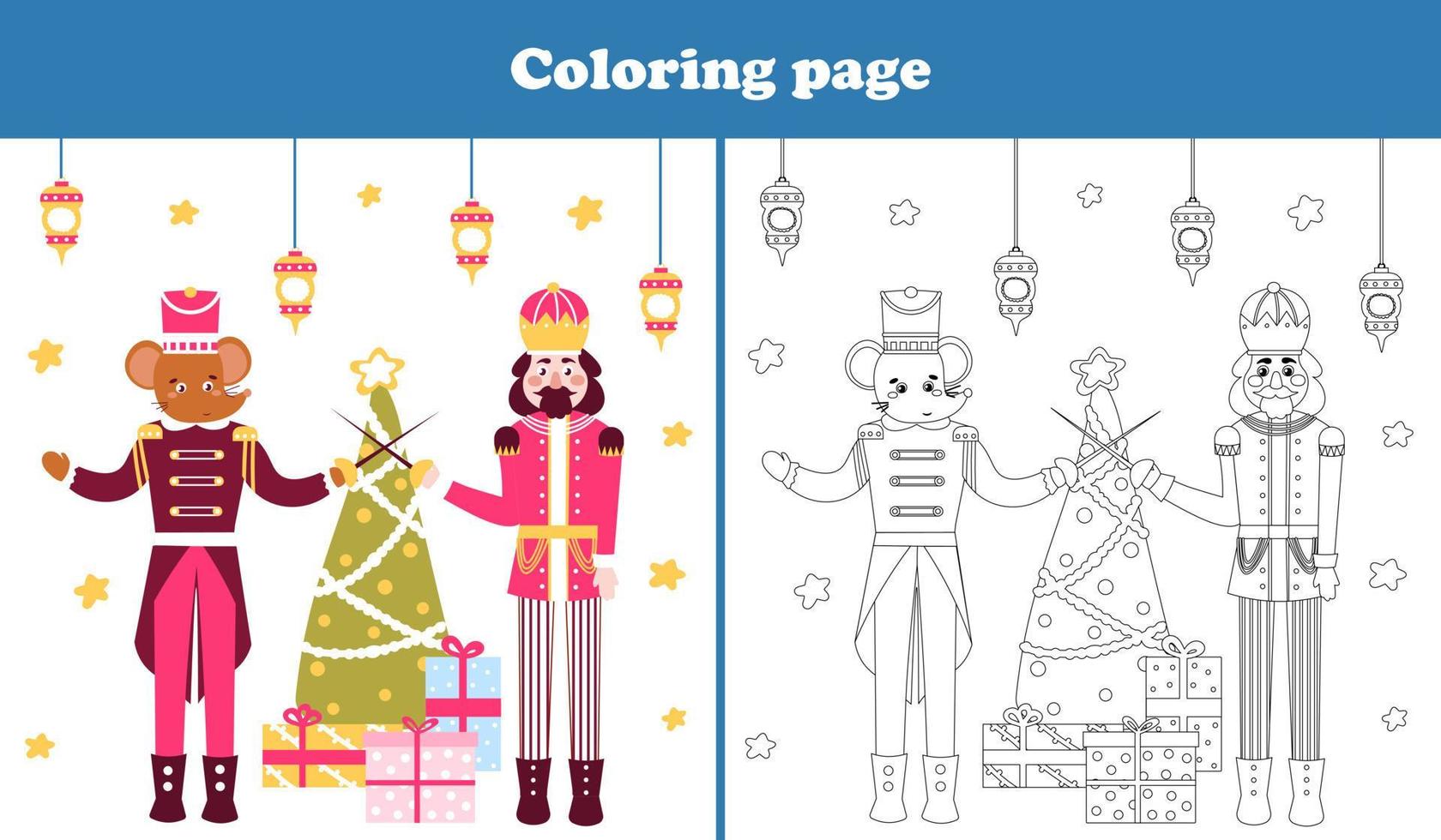 Christmas coloring page with cute nutcracker character and mouse king fighting in cartoon style, printable worksheet 11507287 Vector Art at Vecteezy christmas-coloring-page-with-cute-nutcracker-character-and-mouse-king-fighting-in-cartoon-style-printable-worksheet-11507287-vector-art-at-vecteezy