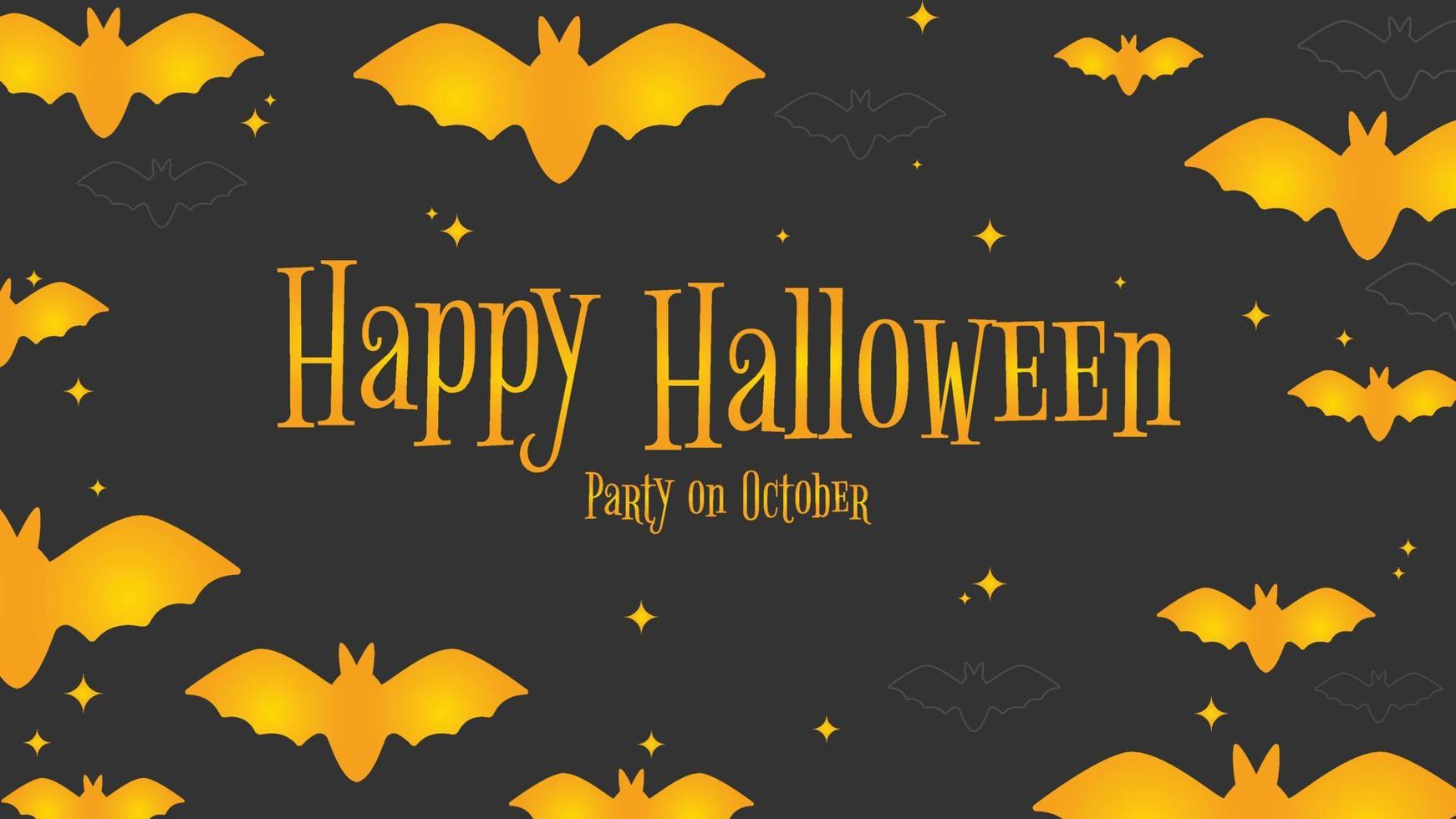 Invitation Halloween Scary Banners Template vector